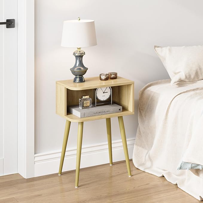 Natural Nightstand Set of 2, Small Bed Side Table - Image 5