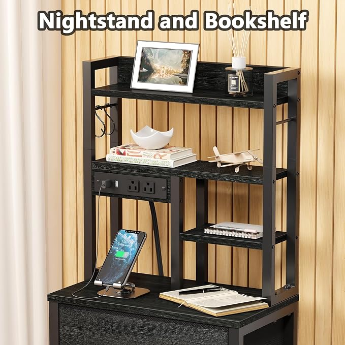 Tall Nightstand, LED Night Stand - Image 8