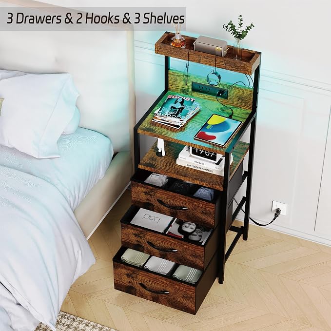 SZLHANJZ Night Stand, Nightstand - Image 7