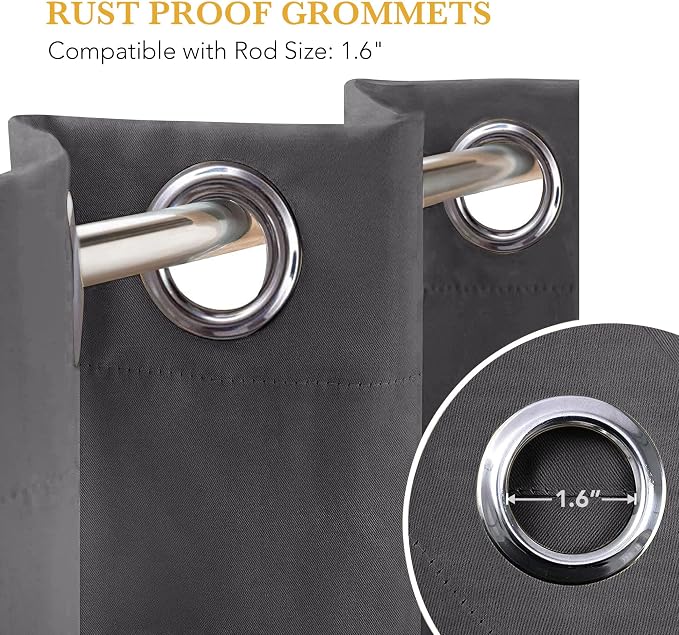 RYB HOME Blackout Thermal Insulated Curtain - Image 7