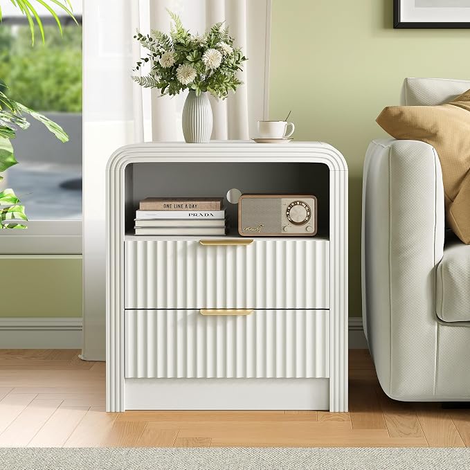 Fluted Nightstand Set of 2 - Image 7