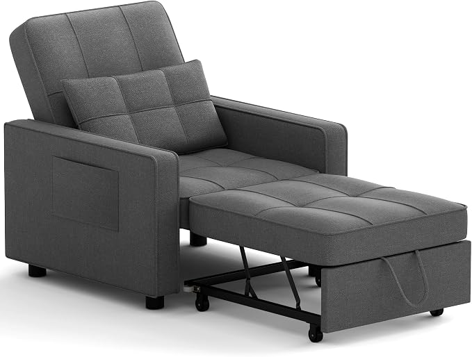 JUMMICO Sleeper Chair, 3-in-1 Convertible Sleeper Sofa Bed - Image 8