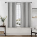 QJmydeco Grey Short Length Blackout Curtains by QJMYDECO