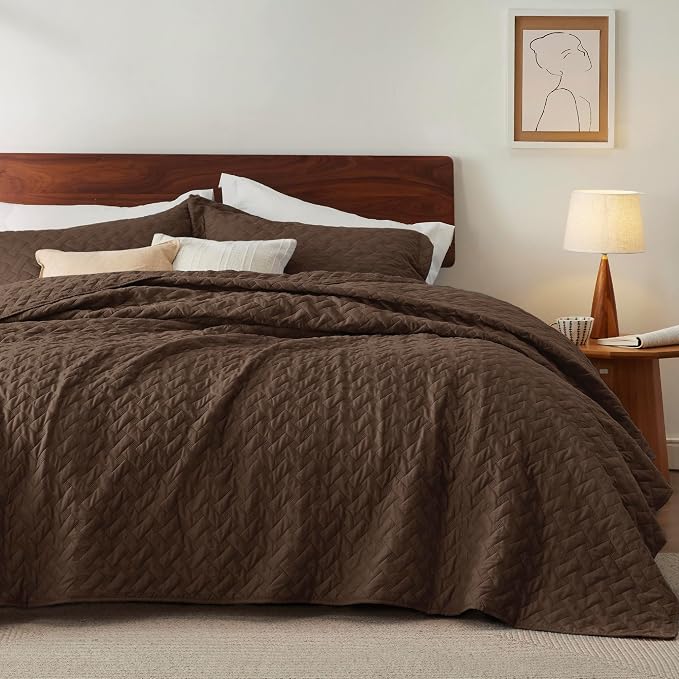 Bedsure Quilts Queen Size, Lightweight Comforter Set, Basket Weave, All-Season by Unknown