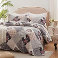 Full/Queen Size Quilt Set 3 Pieces Lightweight Reversible Bedspread-90''x98'' by LEAONME