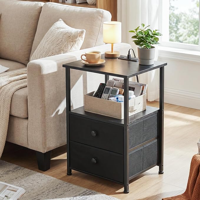 Night Stand, Nightstands Set of 2 - Image 7
