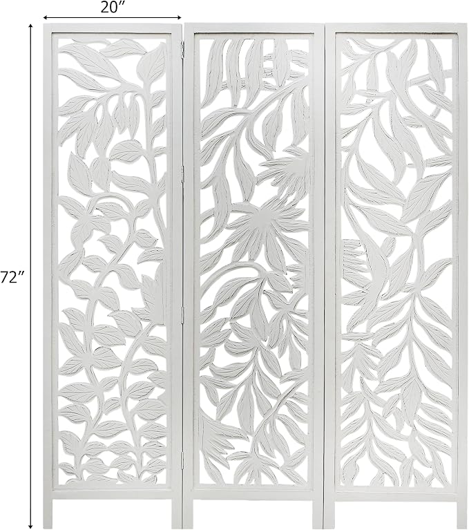 COTTON CRAFT Room Divider Wood Screen - Image 2