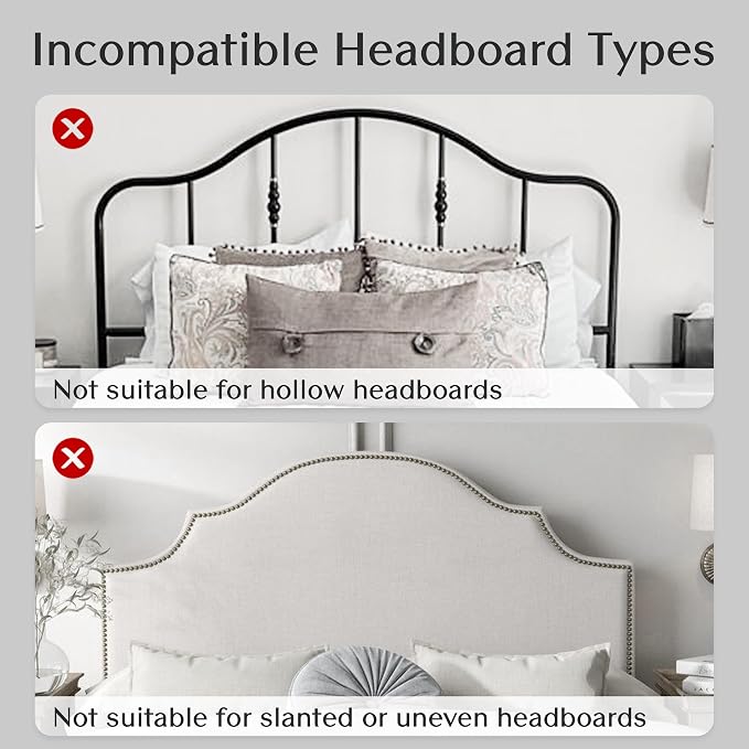 Patented Innovative Design Headboard Reading Light. No Drilling Book Light - Image 5