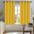Deconovo Blackout Curtains for Bedroom and Living Room 63 Inches Long | Black by Unknown
