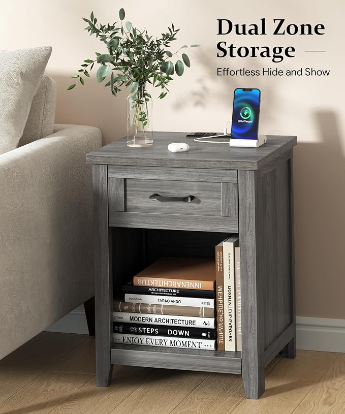 Decofy Farmhouse Nightstand - Image 4