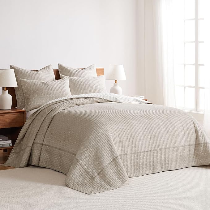 Levtex Home Cross Stitch Reversible Twin Bedspread Set - Image 2