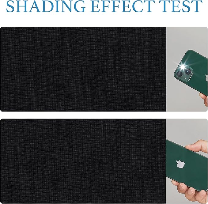 RYB Home 100% Blackout Door Curtains - Image 5