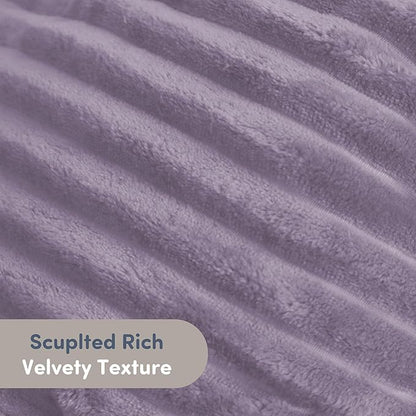 Nestl Reading Pillow with Shredded Memory Foam, Luxe Cut Plush Back Pillow for Sitting Up in Bed, Back and Arms Adjustable Support for Adult & Teens, Backrest Pillows with Washable Cover Dusty Purple