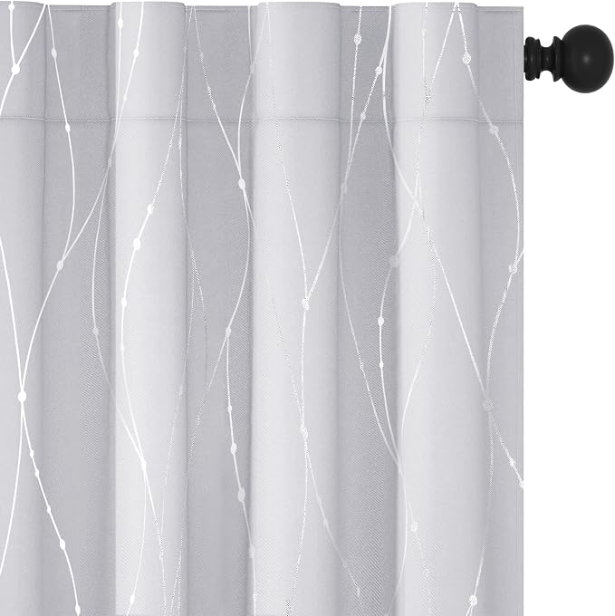 Deconovo Light Blocking White Curtains by Unknown