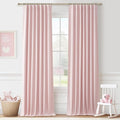 QJmydeco 102 Inch Long Baby Pink Curtains 2 Panels Set by QJMYDECO