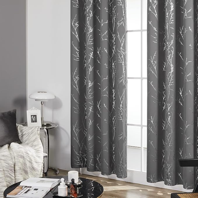 Deconovo Living Room Curtains 45 Inches Long, Thermal Insulated, Room Darkening - Image 5