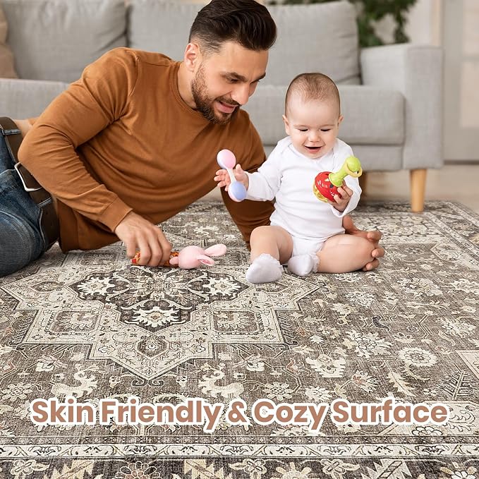 cotiled 7x10 Area Rug for Living Room, Traditional, Dining Room, and Home Office - Image 3
