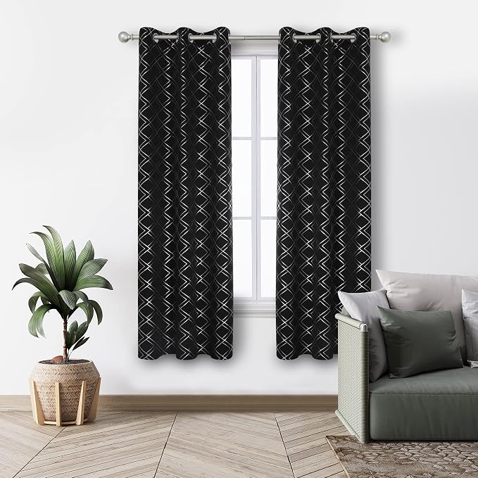 Deconovo Blackout Curtains, Energy Saving Curtains, 2 Panels, - Image 7