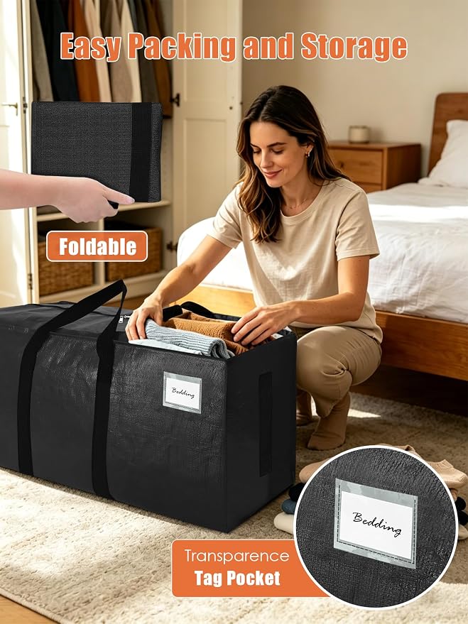 SWEET DOLPHIN 8 Pack 200LB Heavy-Duty Moving Bags - Image 3