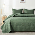 akkialla Queen Quilt Bedding Set, Olive Green Ultrasonic Full/Queen Quilt Set by akkialla