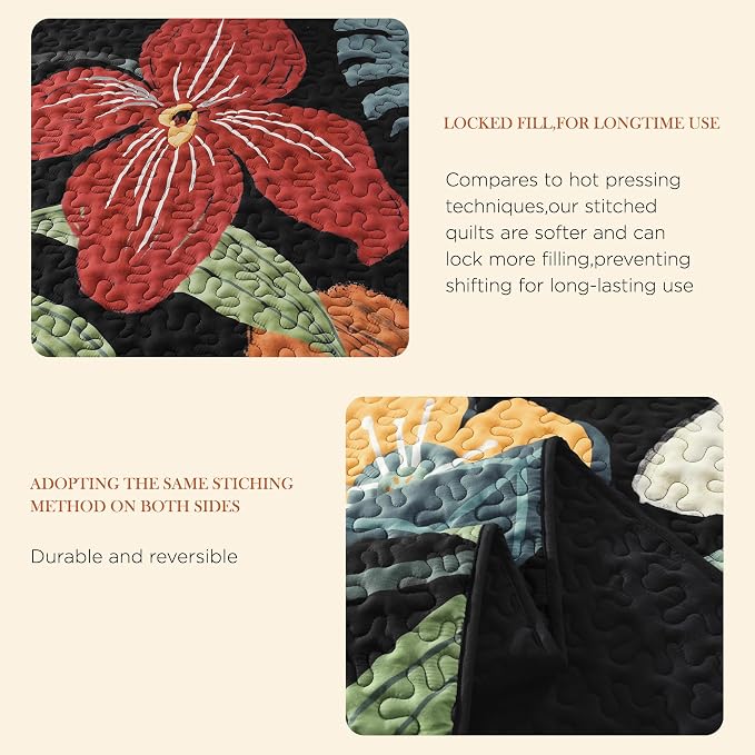 Quilt Queen Size, Reversible Polyester Coverlet Set - Image 8