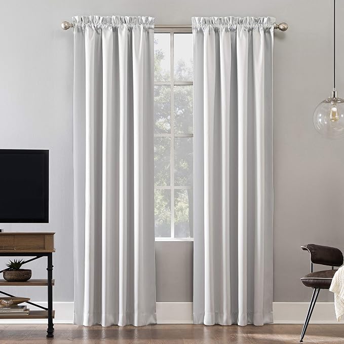 Sun Zero Oslo Theater Grade Extreme Total Blackout Rod Pocket Curtain Panel by SunZero%E2%84%A2