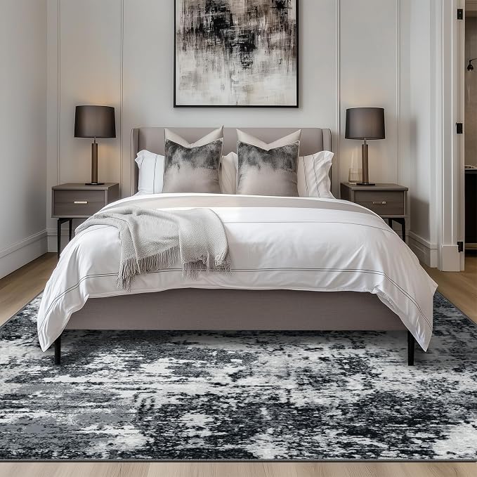 RELEANY Washable 5'x8' Abstract Area Rug - Image 3