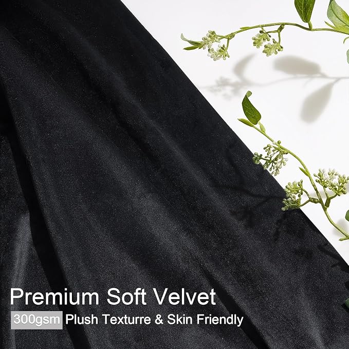 90 Inch Long Velvet Curtains 2 Panels - Image 3