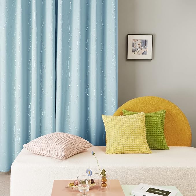 Deconovo Living Room Curtains 95 Inches Long, Thermal Insulated, Room Darkening - Image 3