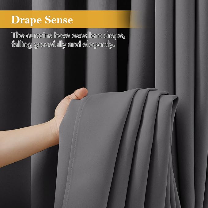 RYB HOME Blackout Thermal Insulated Curtain - Image 6