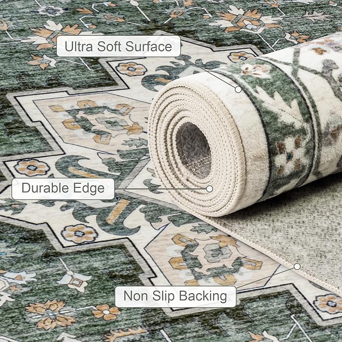 8x10 Area Rugs Living Room: Washable Rug - Image 7