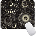 Armanza Square Mouse Pad Moon Sun, Personalized Premium-Textured Custom Mouse Mat Design, Washable Mousepad Cloth, Non-Slip Rubber Base Computer Mouse Pads for Wireless Mouse