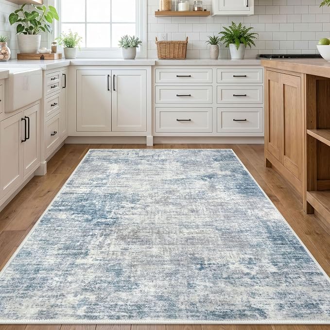 Abstract Area Rugs 5x7 Ft Washable Rugs - Image 3