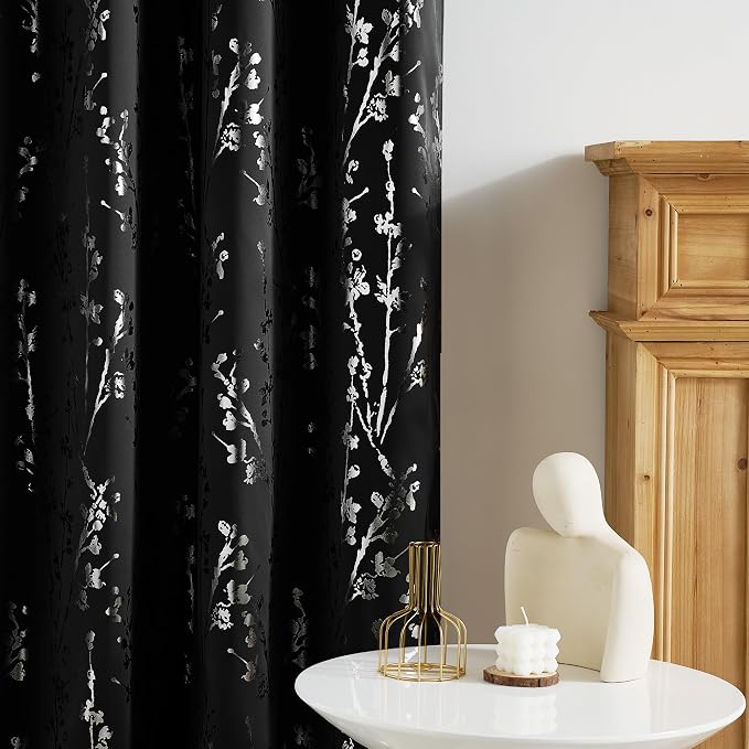 NICETOWN 100% Black Out Curtains 96 inch Long - Image 4