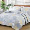 Dobuyly King Quilt Set 3 Pieces, Soft Lightweight Microfiber Quilt Bedding Set by Dobuyly