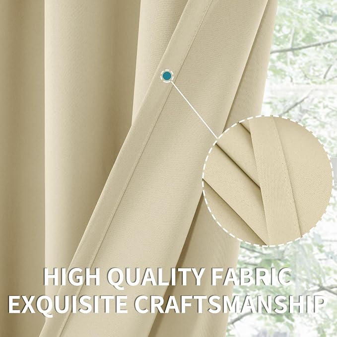 BGment 48 Inch Length Blackout Curtains - Image 5