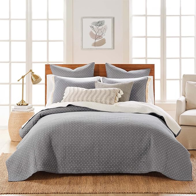 Levtex Home Cross Stitch Reversible Twin XL/Twin Quilt Set by LevtexHome