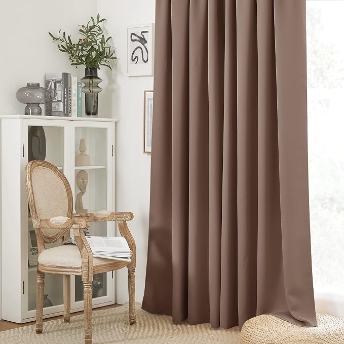 RYB HOME Blackout Curtains for Bedroom Living Room Nursery 72 inches Long | - Image 5