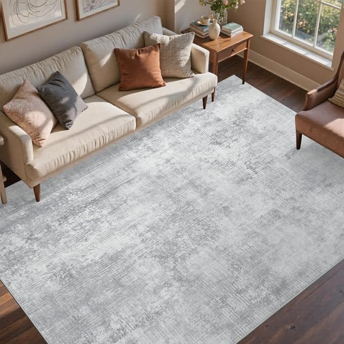 4x6 Ft Area Rugs for Living Room, Soft Non-Slip Washable Rugs Modern Abstract - Image 2