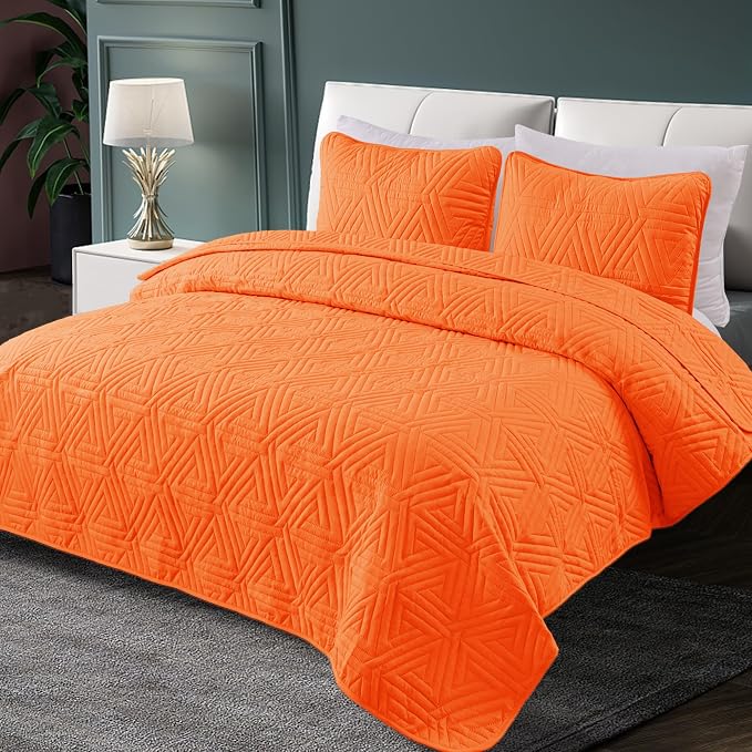 Whale Flotilla Soft Geometric Cal King Quilt Set - Image 2