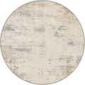 Round Area Rug Living Room: 6 ft Modern Washable Indoor Carpet | by FXRHLP