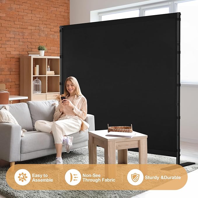 Room Divider Single Panel, 6FT Large Privacy Screen - Image 5
