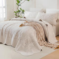 Lady Ann Oversized Queen Quilt Set 102x118, Leaves Botanical Pattern Printed by LadyAnn