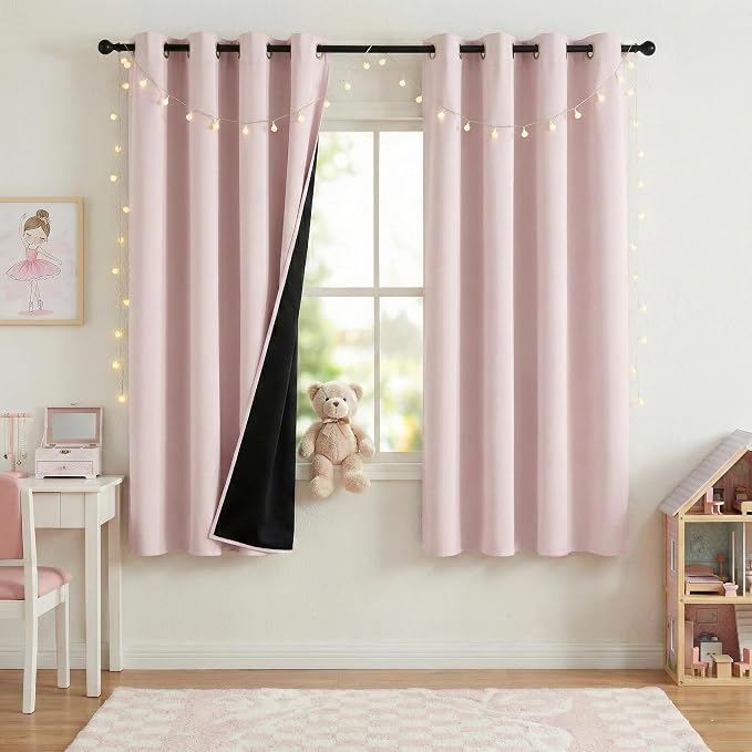 NICETOWN Pink Blackout Curtains by NICETOWN