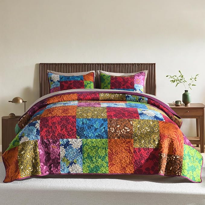 Twin Size Seersucker Quilt Set - Image 6