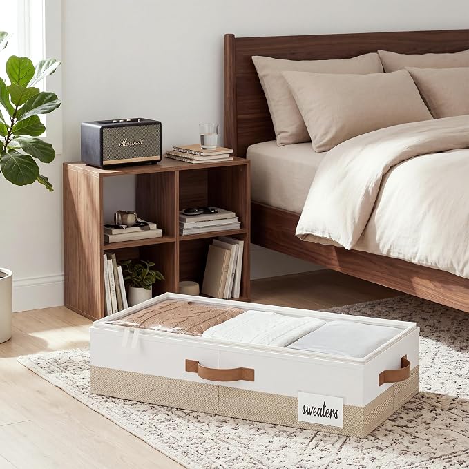 StorageWorks 5 Inch Low Profile Under Bed Storage Containers - Image 5