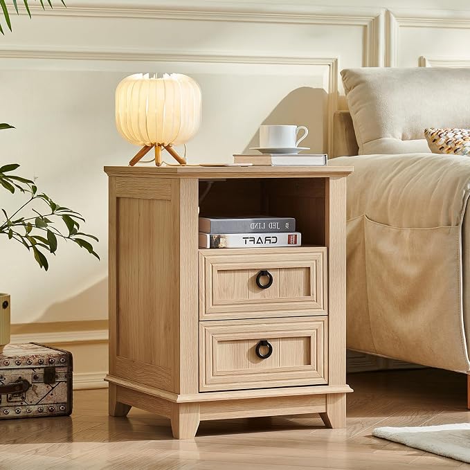 Joaxswe 18" Farmhouse Night Stand Set 2 - Image 3