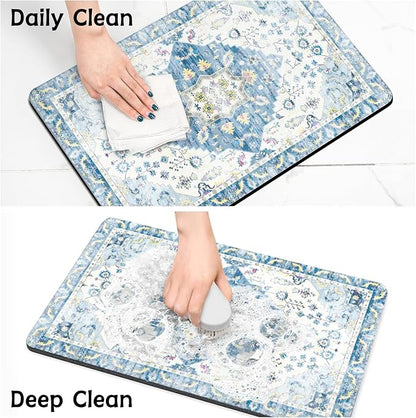 Pet Food Mats for Floor, Absorbent Dog Mat for Food and Water Dispenser Mat, Dog Food Mat Quick Dry Cat Food Mat Pet Supplies