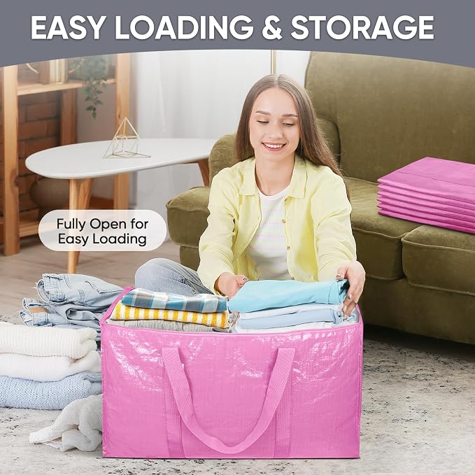 TICONN 4 Pack Extra Large Moving Bags Heavy Duty - Image 6