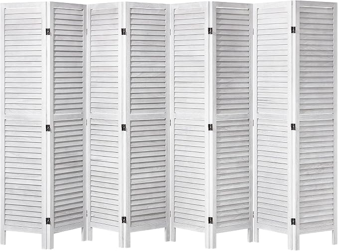 VEVOR Wood Room Divider, 8 Panel Wood Folding Privacy Screen, 66.9 Inches Tall - Image 10